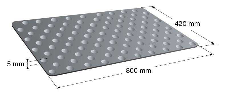 hele plater i gummi